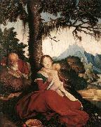 BALDUNG GRIEN, Hans Rest on the Flight to Egypt oil on canvas